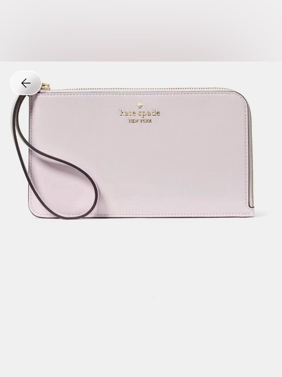 kate spade Handbags - Kate Spade Lucy Crinkle Patent Medium L-Zip Wristlet